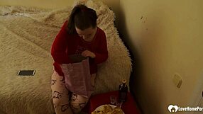 I am the hot stepdaughter pleasuring myself with a dildo