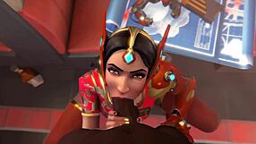 Symmetra redux in a naughty garden scene