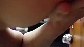 Sensual Tit Play with Dildo