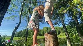 Amateur Couple's Best Doggystyle Sex Outdoor On Holidays