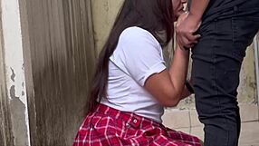 Quickie with My Stepsister at Neighbor's House Before School Hits Hard