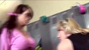 Clothed Lesbians Handcuff and Dominate Guy