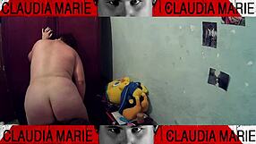 Horny Fat Girl Gets Pussy Licked And Fucked Against Closet!