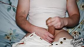 Stepbrother’s Naughty Cock Explodes in Jeans with Multiple Orgasms