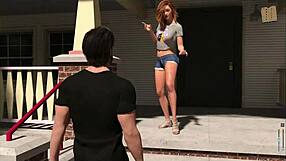 Pine Falls 83 features mature brunette in 3D anime ass play