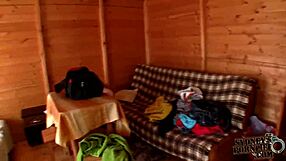 Outstanding big booty girlfriend gets fucked on holiday with clothes ripped