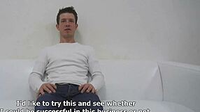 Czech gay amateur Mirek sucks and fucks in POV casting session