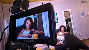 Latina Whore Performs Blowjob and Anal Backstage