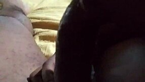 Feeling the Sloppy Deepthroat on Big Black Cock