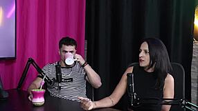 Polyamorist blonde in sheer lingerie overcomes obstacles for swinging menage.