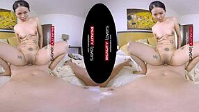 Thai girl rides hard in raw POV action!