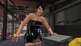 Cristina, those two mechanics are fucking you hard in the workshop.