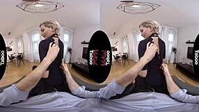 virtual taboo babe handles big cock right