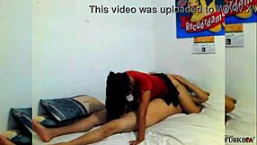 Mexican Hairy Coed Gets Intense 69 on First Work Day with Loud Moaning.