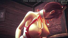 japanese nurse ayumi in cosplay needs a sample from you in 3d anime hentai