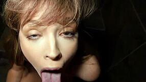 Slutty blonde Leila Cove takes fat dick doggystyle POV