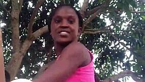 crazybitch unboxes outfit in front of strangers