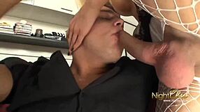 damn, this hot shemale takes a hardcore pounding with a massive cock and cumshot!