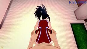 momo yaoyorozu and kyoka jiro intense pov hentai sex