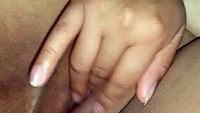 She Teases Herself with a Finger