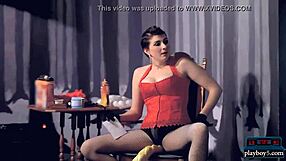 blonde comedy show with femdom fetish improvising