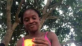 crazybitch unboxes outfit in front of strangers