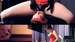 blonde comedy show with femdom fetish improvising