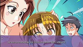 Neighbor gets handjob from my wife Hana in indecent NTR game