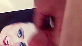 creating a cum tribute for my friend while masturbating