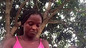 crazybitch unboxes outfit in front of strangers