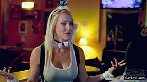 blonde comedy show with femdom fetish improvising