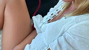 Amateur Fingering in Moving Car