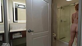 hotel mix-up led to a sloppy midnight hook-up with the cute redhead