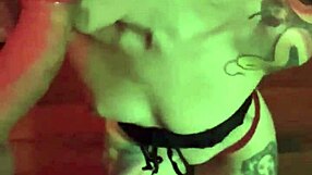 beautiful tattooed girlfriend sandraxo1 gives an intense blowjob while bound in homemade teen clip