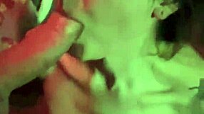 beautiful tattooed girlfriend sandraxo1 gives an intense blowjob while bound in homemade teen clip