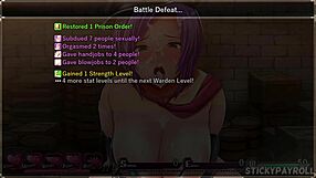 Thick White PAWG Karryn Endures Hard Fucking in Hentai Prison Sex Game Part 6