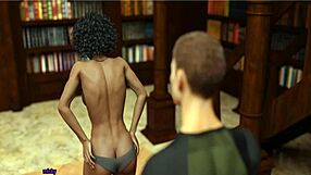 Hot teen with big tits and ass gets anal blowjob