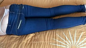 Spying On Mature Niece In Panties And Lingerie As She Masturbates Hairy Pussy