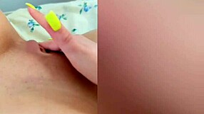 Cute Girl Shows Sexy Legs Then Masturbates Wet Hole