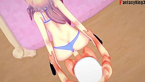 Honami Ichinose in step 3 of You-Zitsu, full fantasy scene from FantasyKing3.