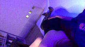 Watch as his big cock palpitates, trying not to come, but anyways she gets cum in mouth and swallows