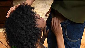 Hot teen with big tits and ass gets anal blowjob