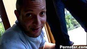 behind the scenes, this babe feels nervous excitement before getting fucked