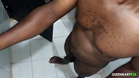 after cold bath, man fucked shaved pussy till squirting all over