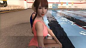 Nudist School Play Heats Up! Beach Babe With Small Tits Takes Big Cock!