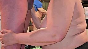 thick milf kneels and sucks my cock passionately in the bedroom