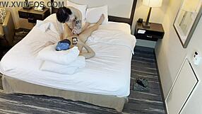 She says, Watch this tattooed petite beauty sucking his cock.