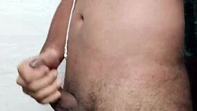 Indian desi gay cant resist masturbating monster cock