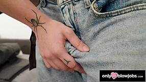 Horny stepbae sucks my dick hard in sloppy blowjobs.