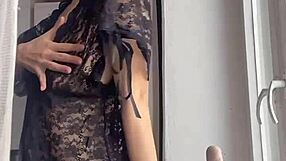 sexy milf dances and teases her hairy pussy